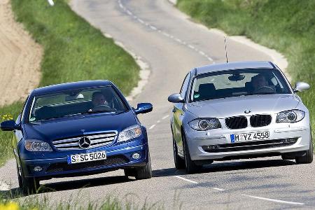 Trotz gleicher Nennleistung überzeugt der Kompressor-Vierzylinder des CLC durch seine spontane Leistungsentfaltung im untere...