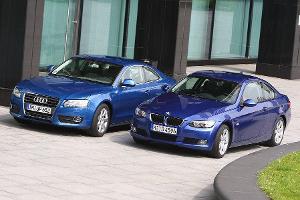Audi zielt dem noch jungen A5 im Coupé-Sektor der Mittelklasse gegen den BMW 3er.