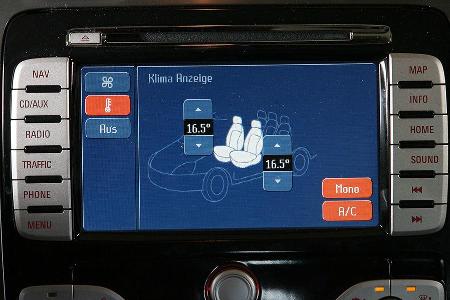 Die Grafiken sind für ein modernes Auto eher dürftig.