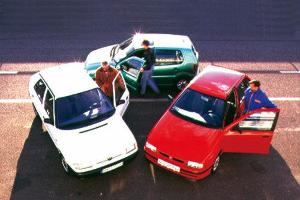 Seat Ibiza 1.4i, Skoda Felicia 1.3, VW Polo 55