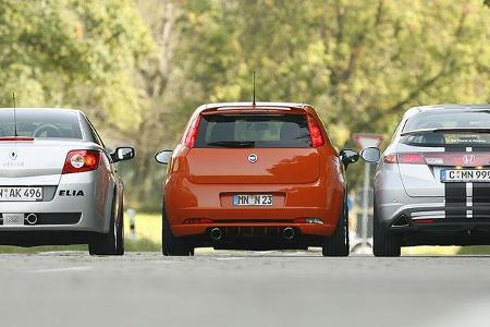 Auch von hinten einwandfrei als Tuning-Autos zu erkennen: Elia, Novitec und Fugel.