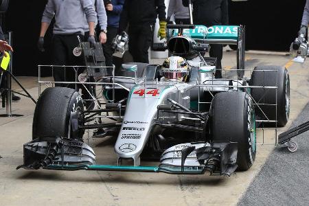 Lewis Hamilton - Mercedes - Formel 1 - Test - Barcelona - 2. Mrz 2016