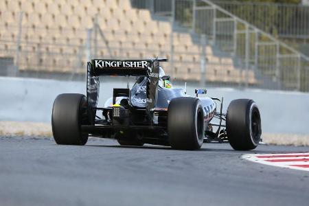 Sergio Perez - Force India - Formel 1-Test - Barcelona - 19. Februar 2015