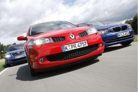 BMW 120d, Renault Mégane Sport 2.0 dCi, Skoda Octavia RS 2.0 TDI