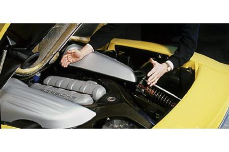 Die technischen Highlights des Porsche Carrera GT sind harmonisch ...