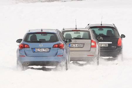 Skoda Octavia Combi 2.0 TDI Elegance, Peugeot 308 SW HDi FAP 140 Platinum, Opel Astra Sports Tourer 2.0 CDTi Sport