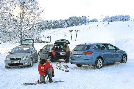 Skoda Octavia Combi 2.0 TDI Elegance, Peugeot 308 SW HDi FAP 140 Platinum, Opel Astra Sports Tourer 2.0 CDTi Sport