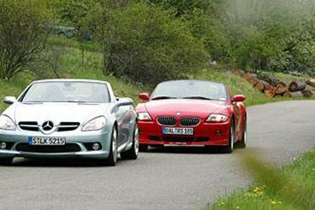 Alpina Roadster S gegen Mercedes SLK 350