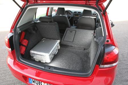 VW Golf, Kofferraum