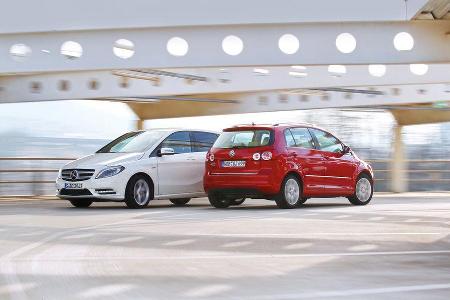 Mercedes B 200, VW Golf Plus 1.4TSI