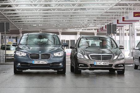 BMW 530d GT und Mercedes E 350 CDI T-Modell