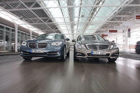 BMW 530d GT und Mercedes E 350 CDI T-Modell