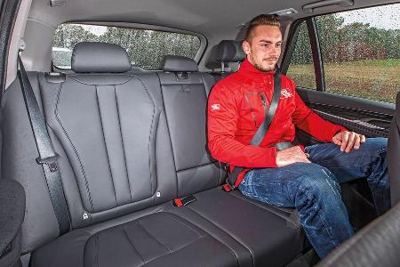 BMW X5, Fondsitz, Beinfreiheit