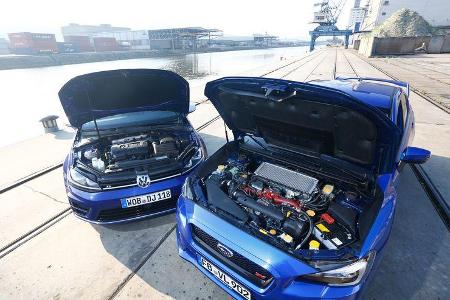 Subaru WRX STI, VW Golf, Motoren