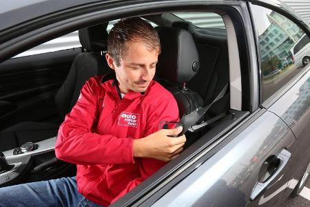 BMW 420d, Fahrersitz, Angurten