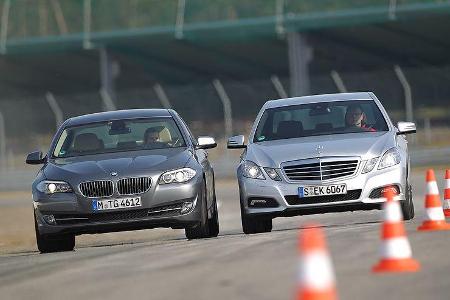 BMW 535i, Mercedes E 350 CGI