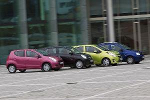Chevrolet Spark, Daihatsu Cuore, Fiat Panda, Suzuki Alto