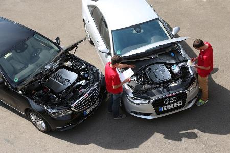 Audi A6 2.0 TDI Ultra, Mercedes E 220 Bluetec, Motoren