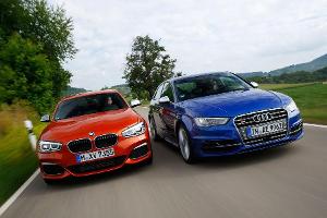 Audi S3, BMW M135i, Frontansicht