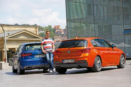 Audi S3, BMW M135i, Heckansicht