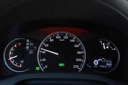 Lexus CT 200h, Tacho, Anzeigeinstrumente