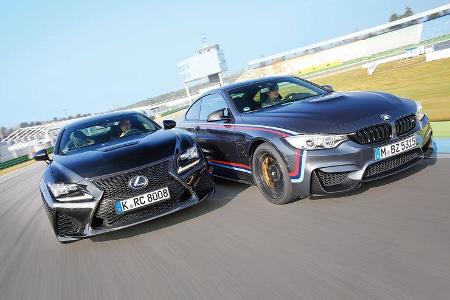 Lexus RC F, BMW M4 Performance, Frontansicht