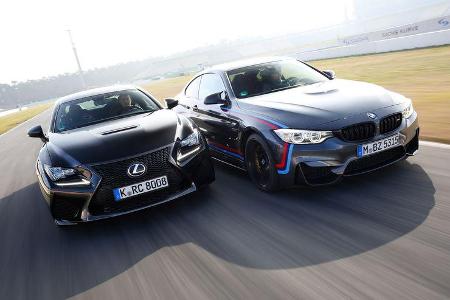 Lexus RC F, BMW M4 Performance, Frontansicht