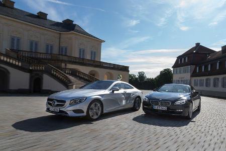 BMW 650i Coupé, Mercedes S 500 4Matic Coupé, Frontansicht