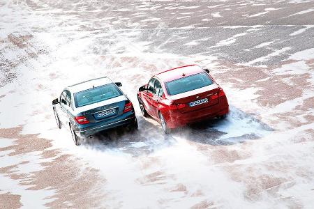 BMW 335i, Mercedes C 350