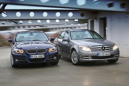 BMW 318i, Mercedes C 180 CGI