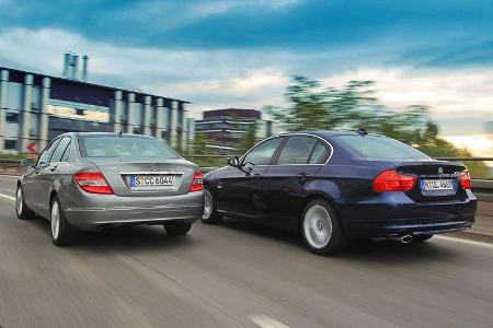 BMW 318i, Mercedes C 180 CGI