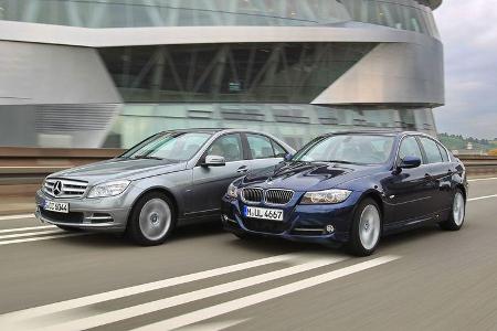 BMW 318i, Mercedes C 180 CGI