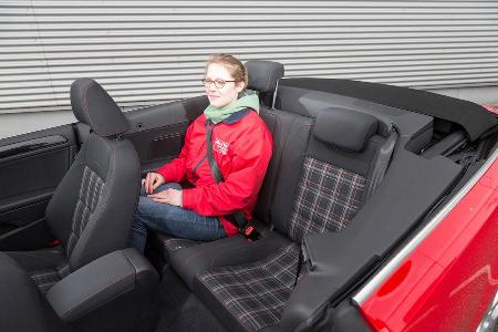 VW Golf GTI Cabrio, Fondsitz, Beinfreiheit