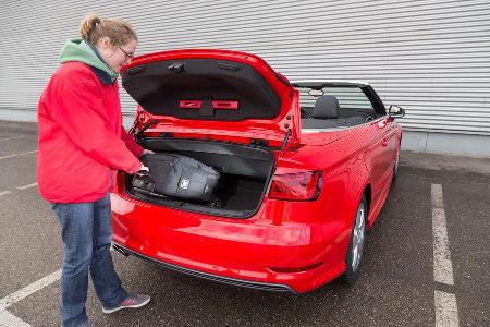 Audi A3 Cabrio, Kofferraum