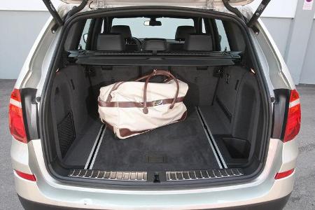 BMW X3 x-Drive 30d, Kofferraum, Sitz umgeklappt