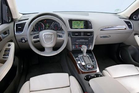 Audi Q5 3.0 TDI Quattro, Cockpit, Lenkrad