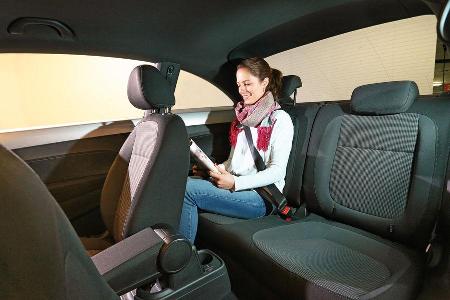 VW Beetle, Rcksitz, Beinfreiheit