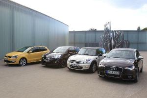 Audi A1, Citroen DS3, Mini Cooper, VW Polo