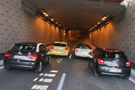 Audi A1, Citroen DS3, Mini Cooper, VW Polo