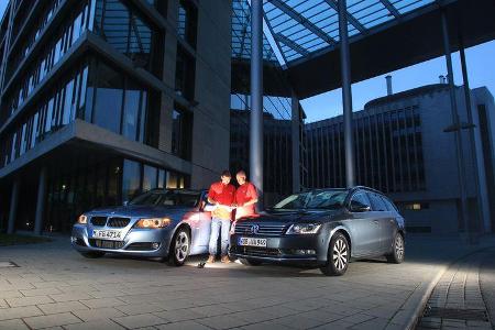 BMW 320d Touring, VW Passat 2.0 TDI Variant