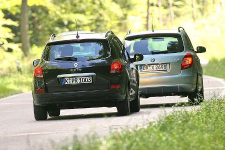 Skoda Fabia Combi und Renault Clio Grandtour sind beide praktisch und unpatentiös wie ein Einkaufskorb.