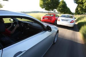 Audi A5 Coupe, BMW 325i Coupe, Mercedes C 250 Coupe