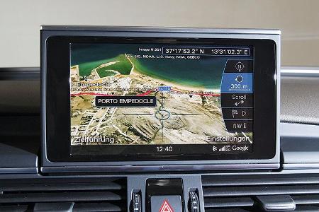 03/2011 Audi A6 3.0 TDI, aumospo 06/2011, Allrad, Navigationsbildschirm