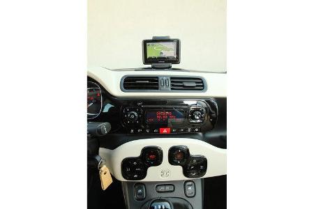 Fiat Panda 0.9 Twinair, Cockpit, Lenkrad