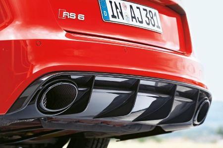 Audi RS6 Avant, Auspuff, Endrohr