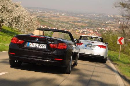 Audi A5 Cabrio, BMW Vierer Cabrio, Heckansicht