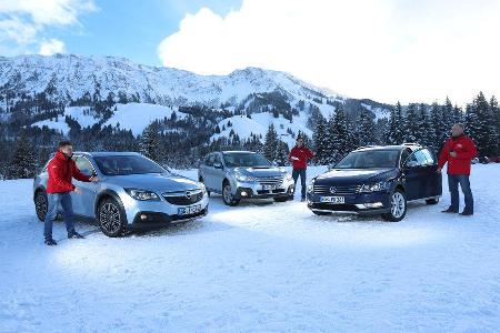 Opel Insignia Country Tourer 2.0 CDTI, Subaru Outback 2.0D, VW Passat Alltrack 2.0 TDI, Licht