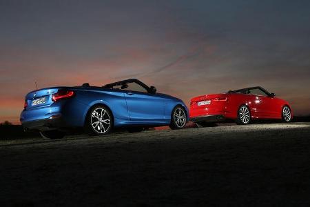 Audi S3 Cabrio, BMW M235i Cabrio, Seitenansicht