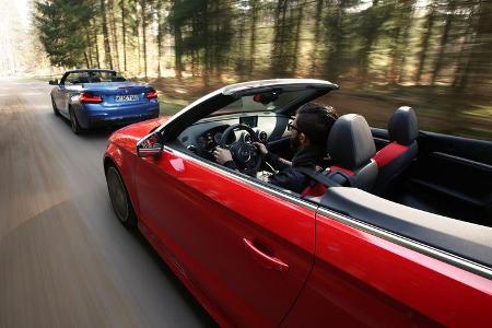 Audi S3 Cabrio, BMW M235i Cabrio, Fahrt, Impression