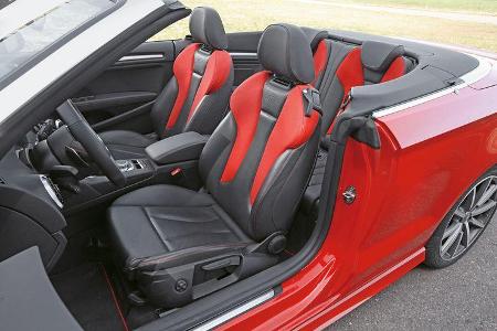 Audi S3 Cabrio, Fahrersitz